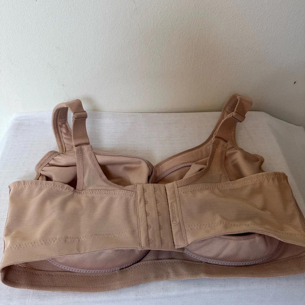 Glamorize 38E Women's Tan Bra No Underwire 0057 - Picture 3 of 16